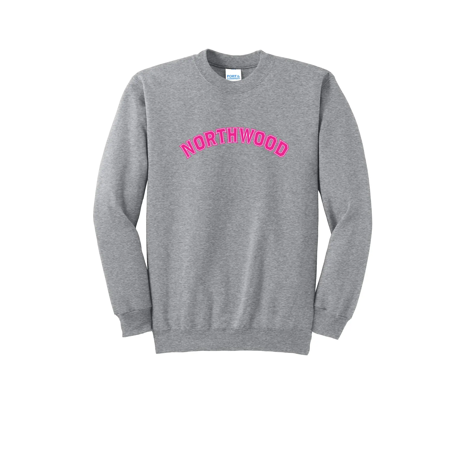 Pink Curved Logo Tall Sweatshirt - Image 1