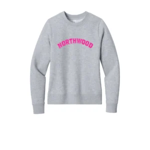 Northwood Pink Curved Logo Ladies Sweatshirt