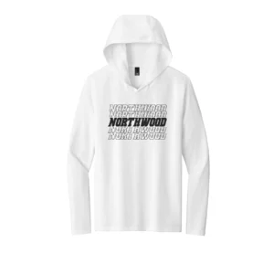 Northwood Repeat Logo Adult Long Sleeve Hooded Tee