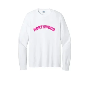 Pink Curved Logo Adult Long Sleeves