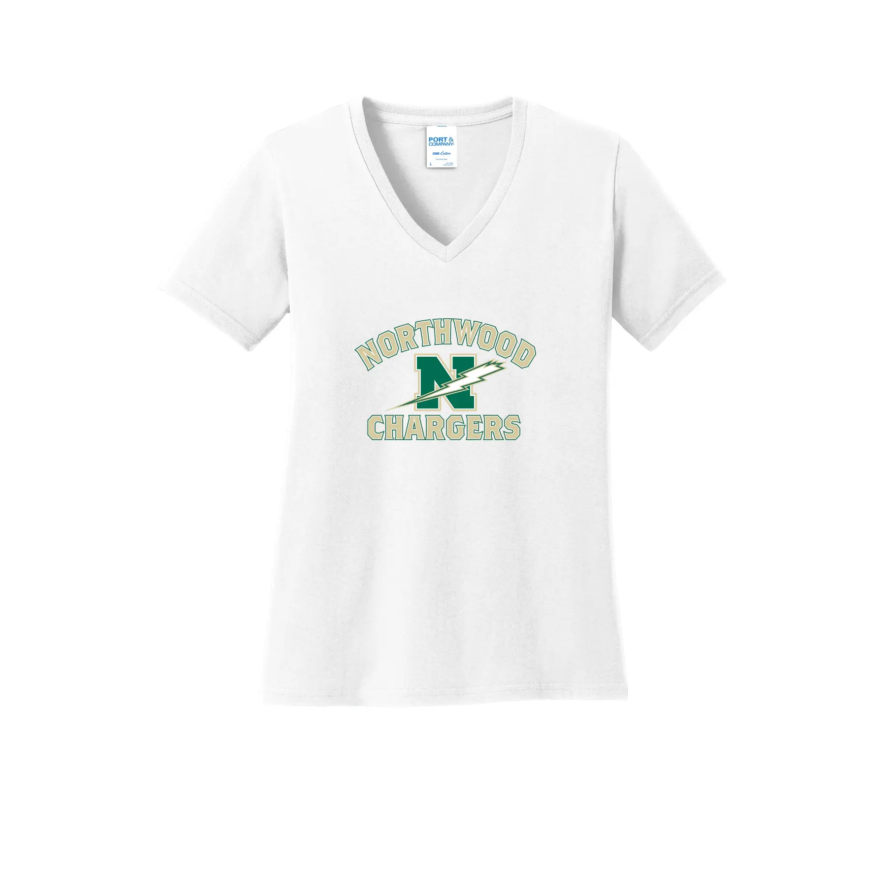 Northwood Shock Logo Ladies V-Neck - Image 1