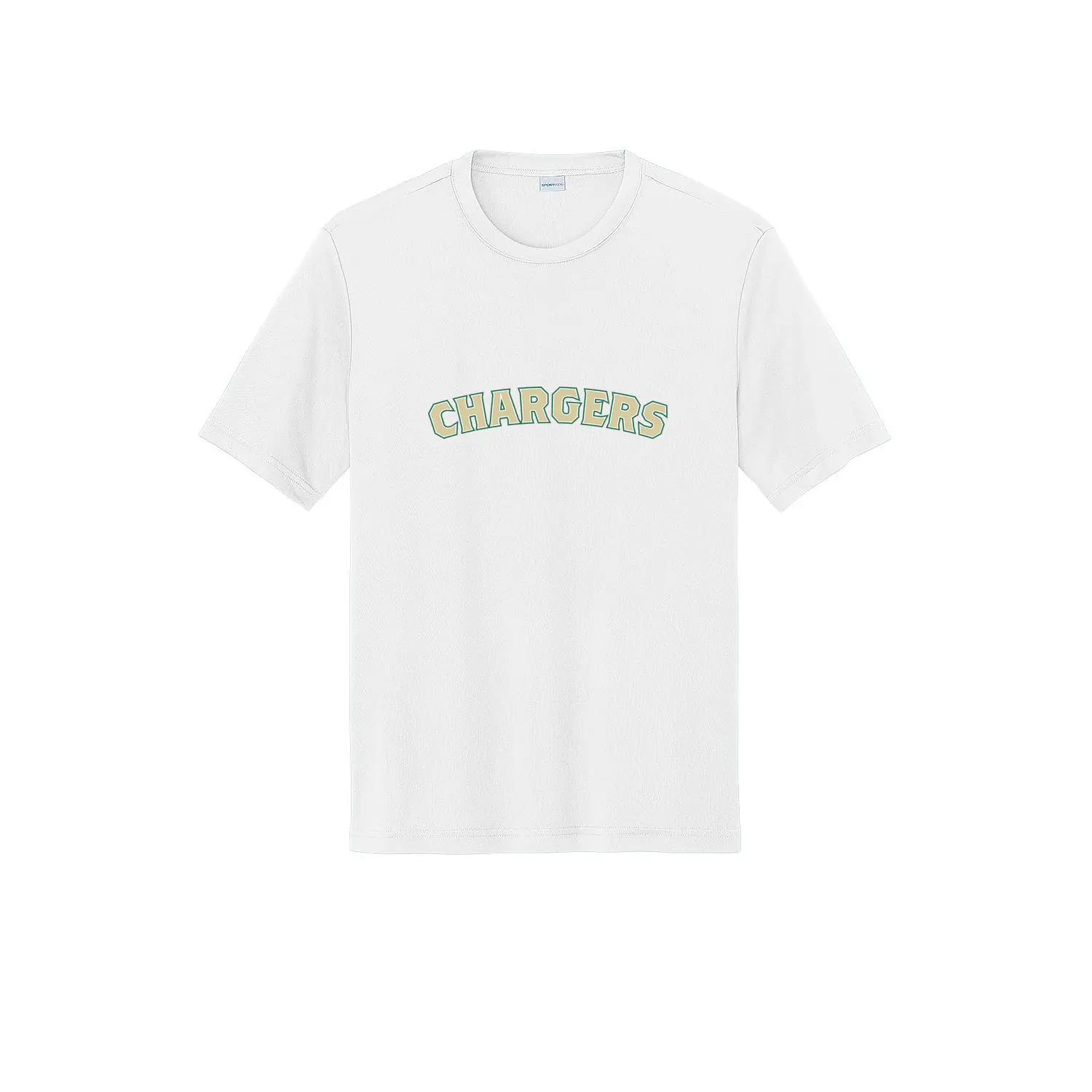 Chargers Curve Logo Tall T-Shirt - Image 1