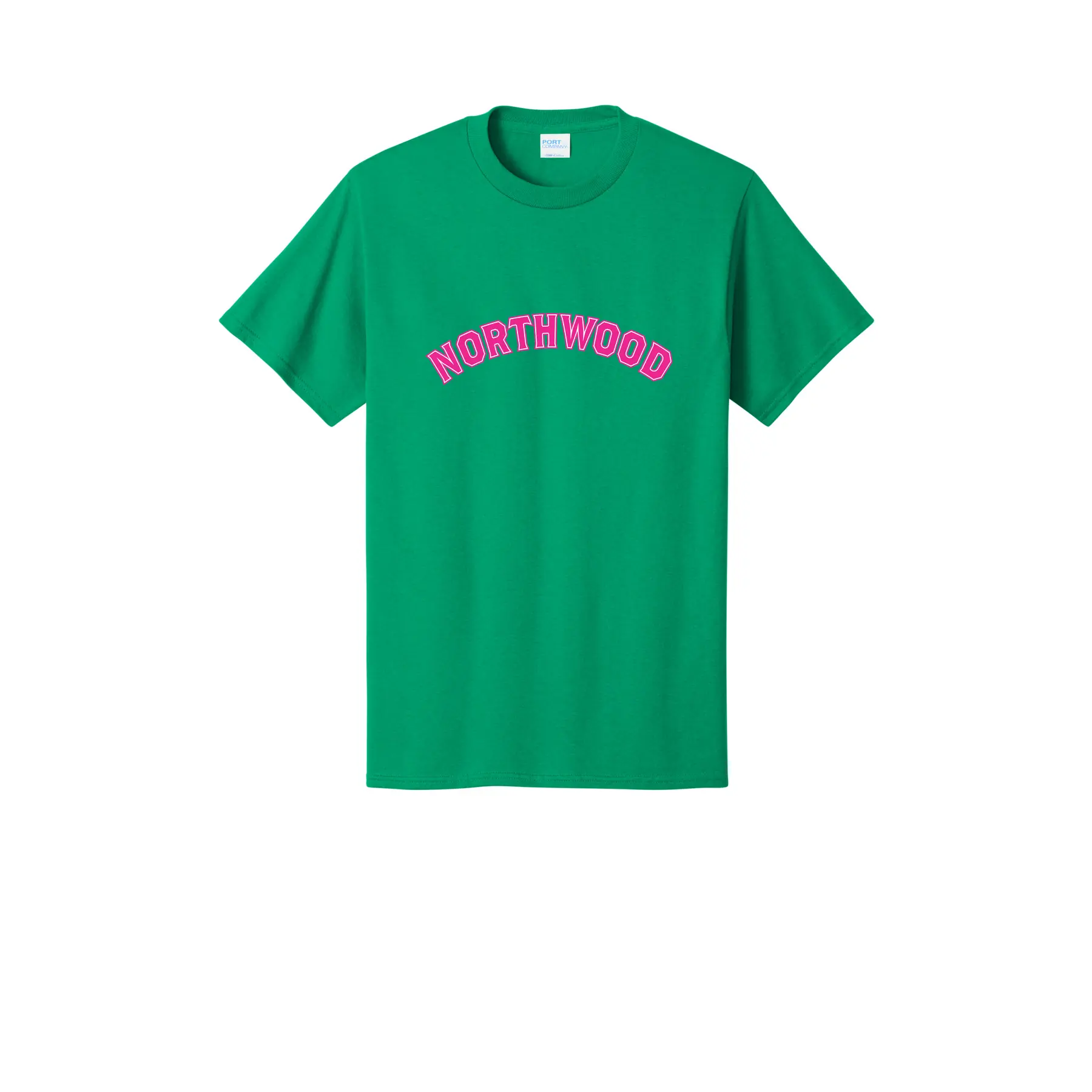 Northwood Pink Curved Logo Tall T-Shirt - Image 1