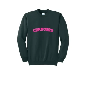 Chargers Pink Curve Logo Tall Sweatshirt