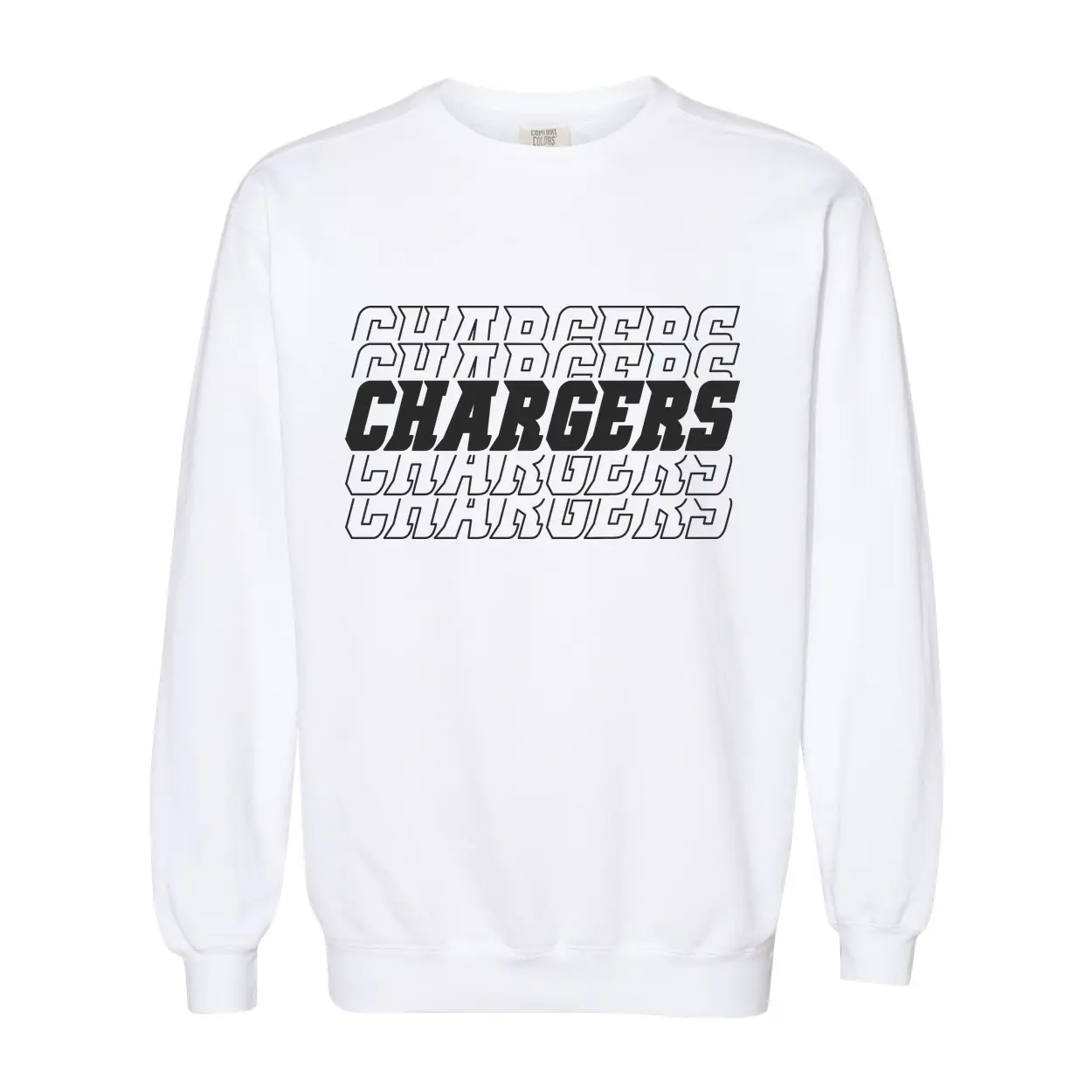 Chargers Repeat Logo Adult Sweatshirt - Image 1