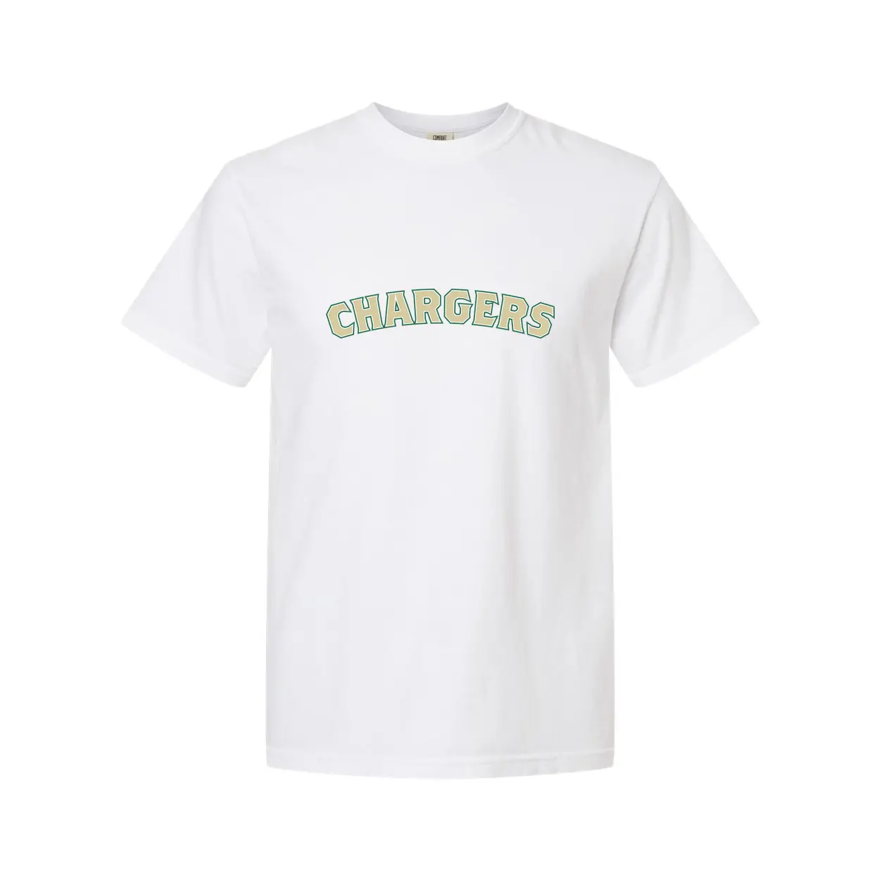 Chargers Curve Logo Adult T-Shirt - Image 1