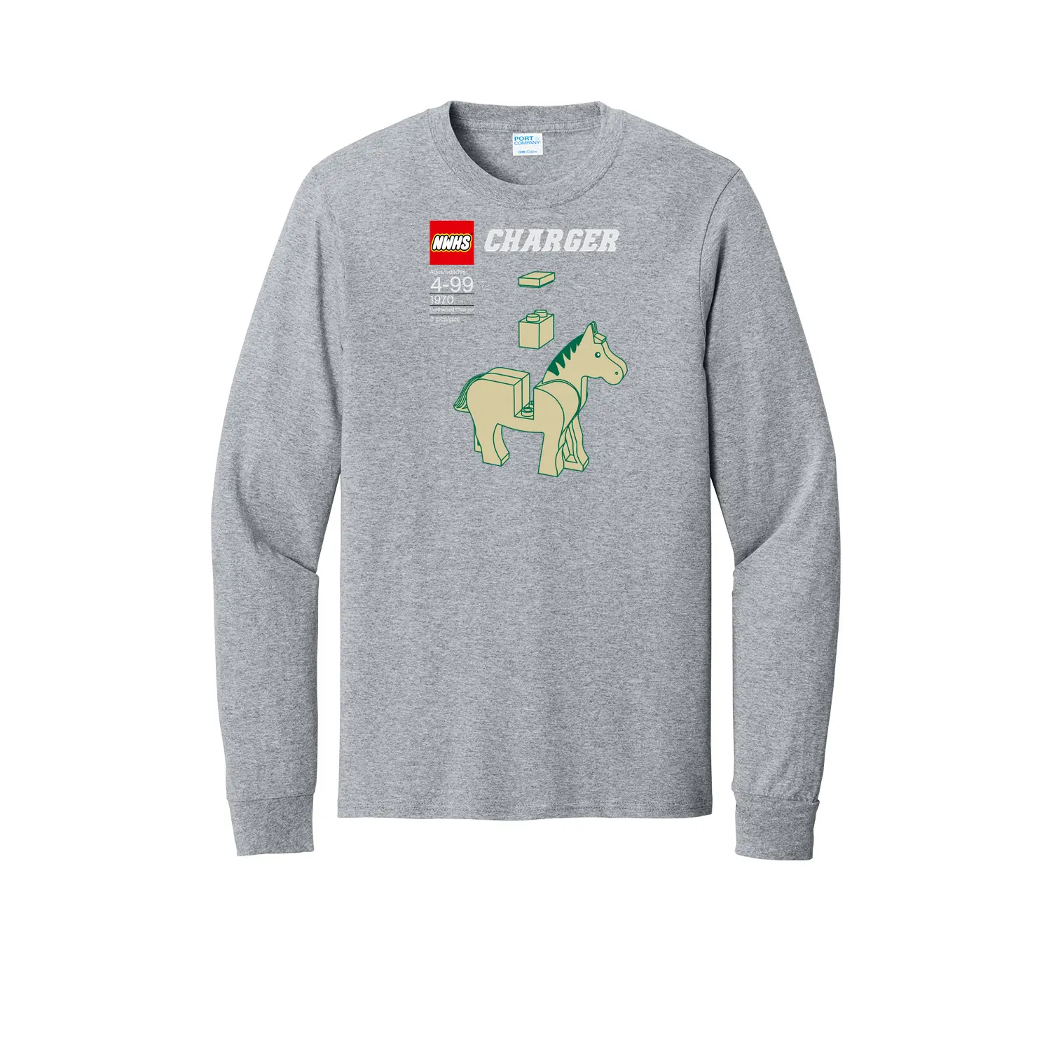 Northwood HS Lego Logo Adult Long Sleeves - Image 1