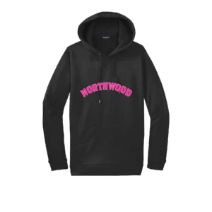 Northwood Pink Curved Logo Adult Hoodie