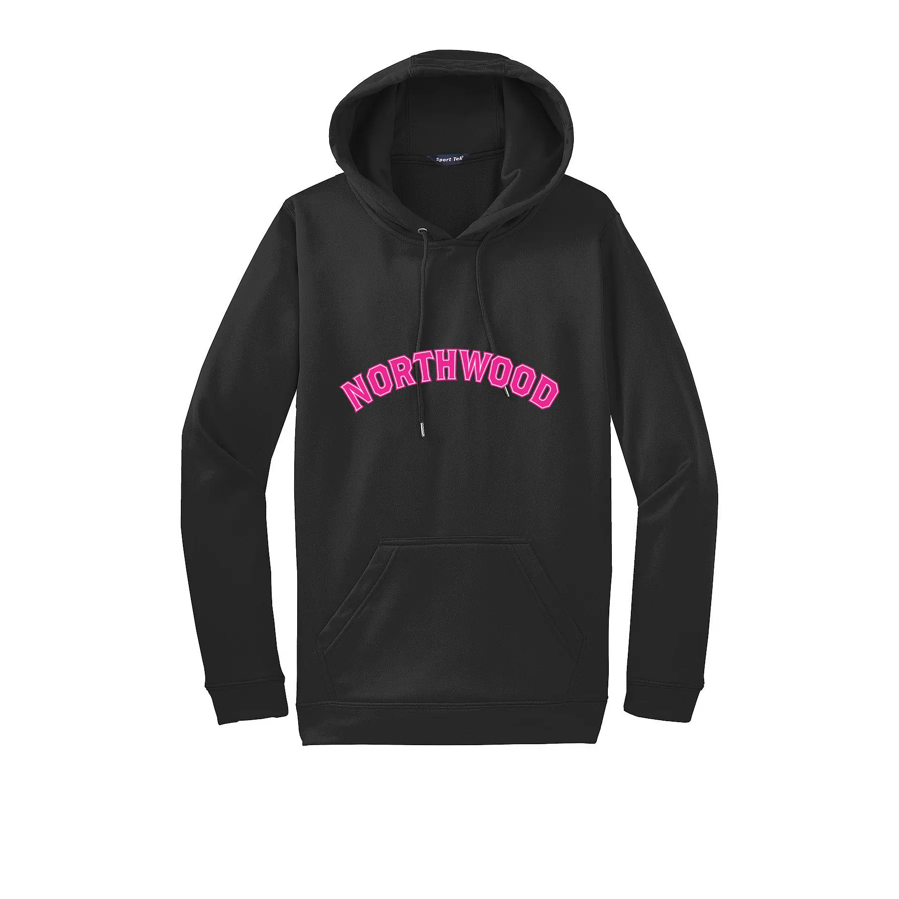 Northwood Pink Curved Logo Adult Hoodie - Image 1