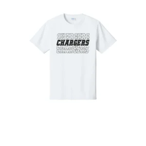 Chargers Repeat Logo Tall T-Shirt