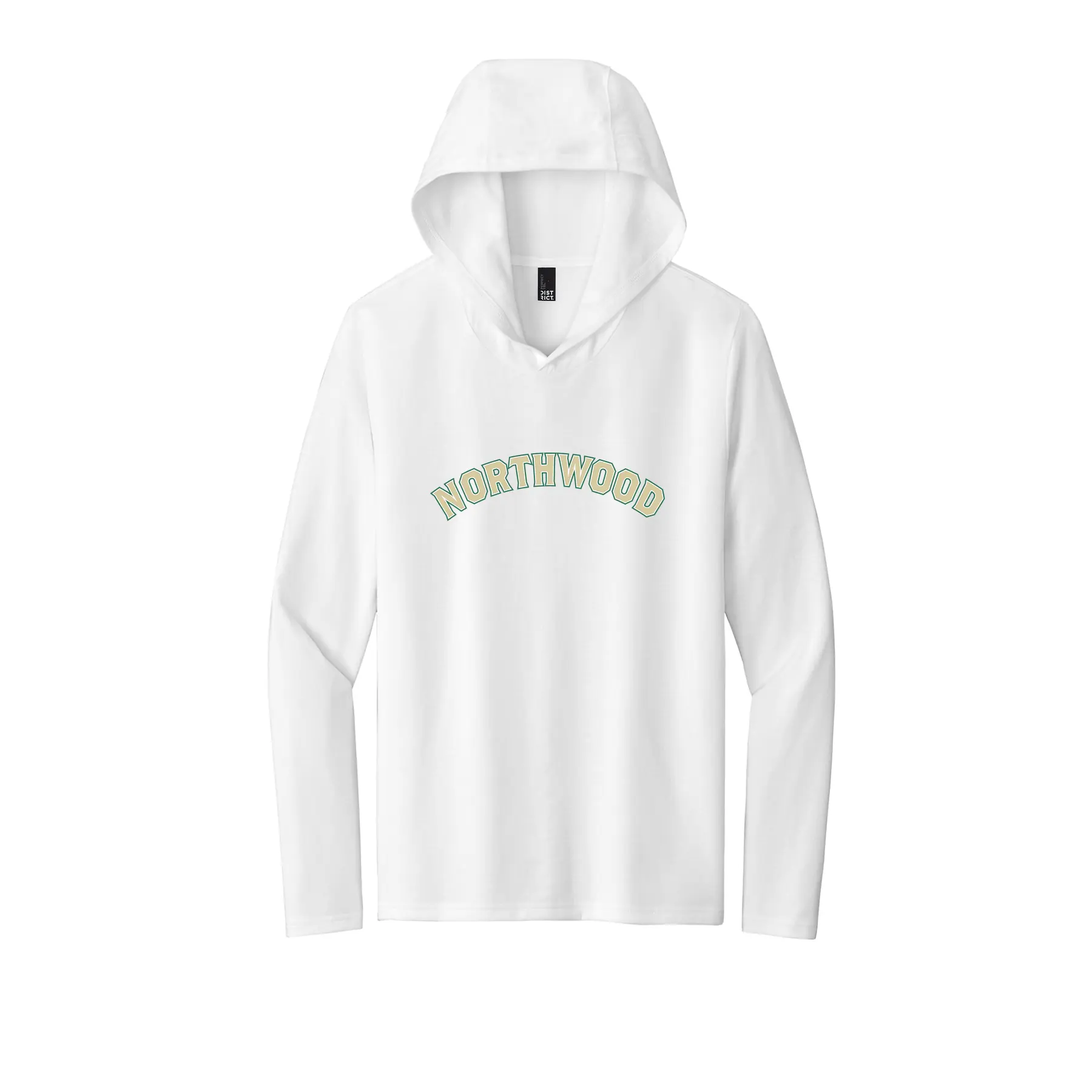 Northwood Curve Logo Adult Long Sleeve Hooded Tee - Image 1