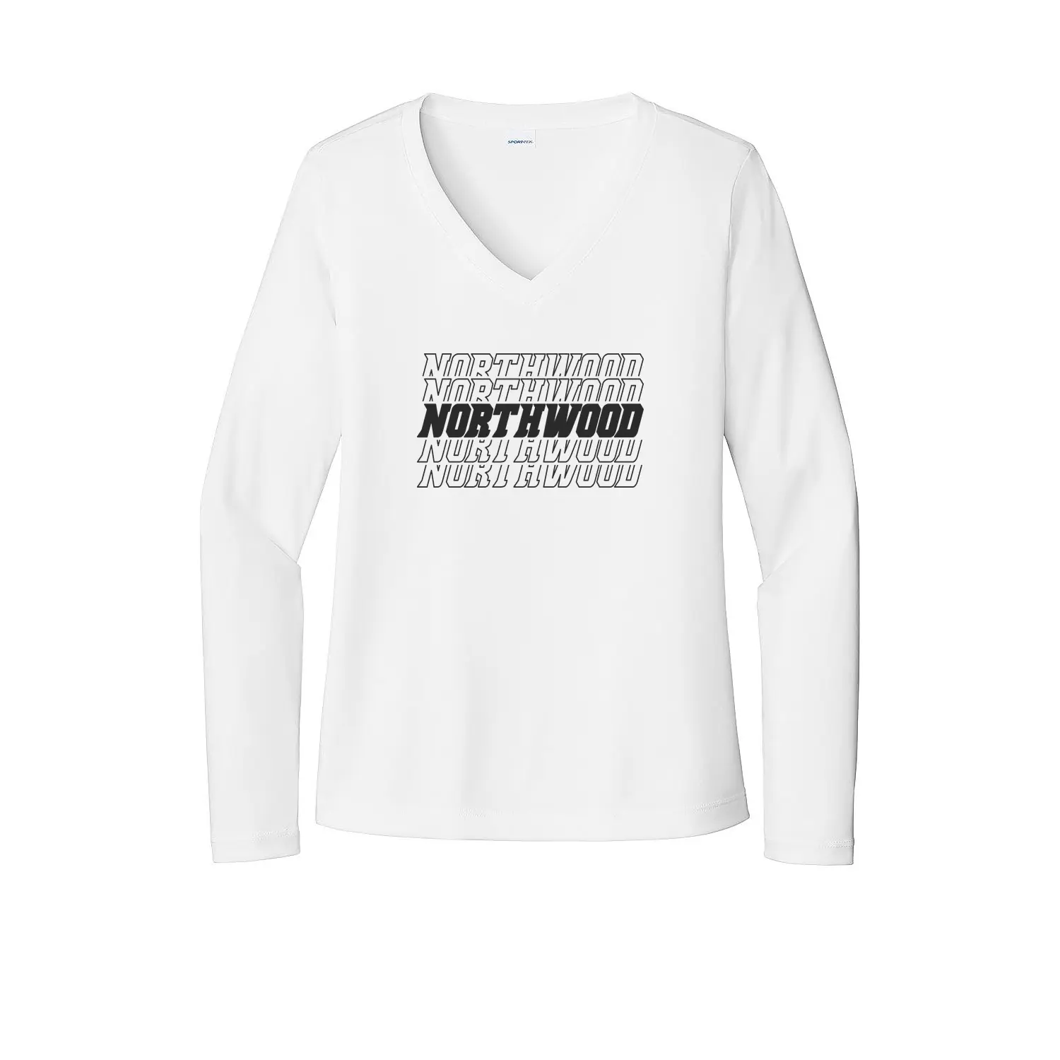 Northwood Repeat Logo Ladies Long Sleeves - Image 1