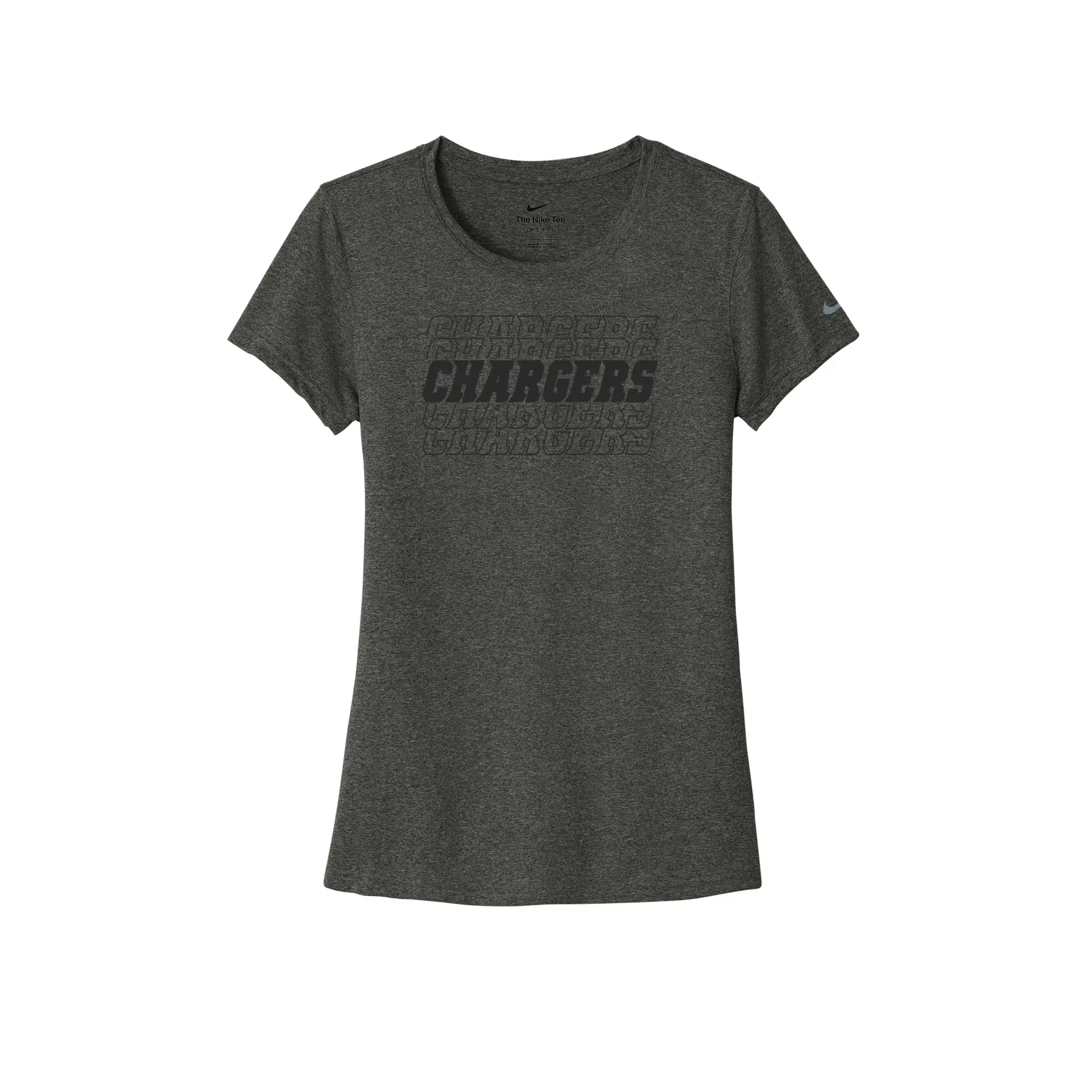 Chargers Repeat Logo Ladies T-Shirt - Image 1