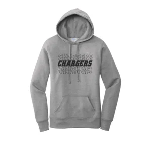 Chargers Repeat Logo Ladies Hoodie