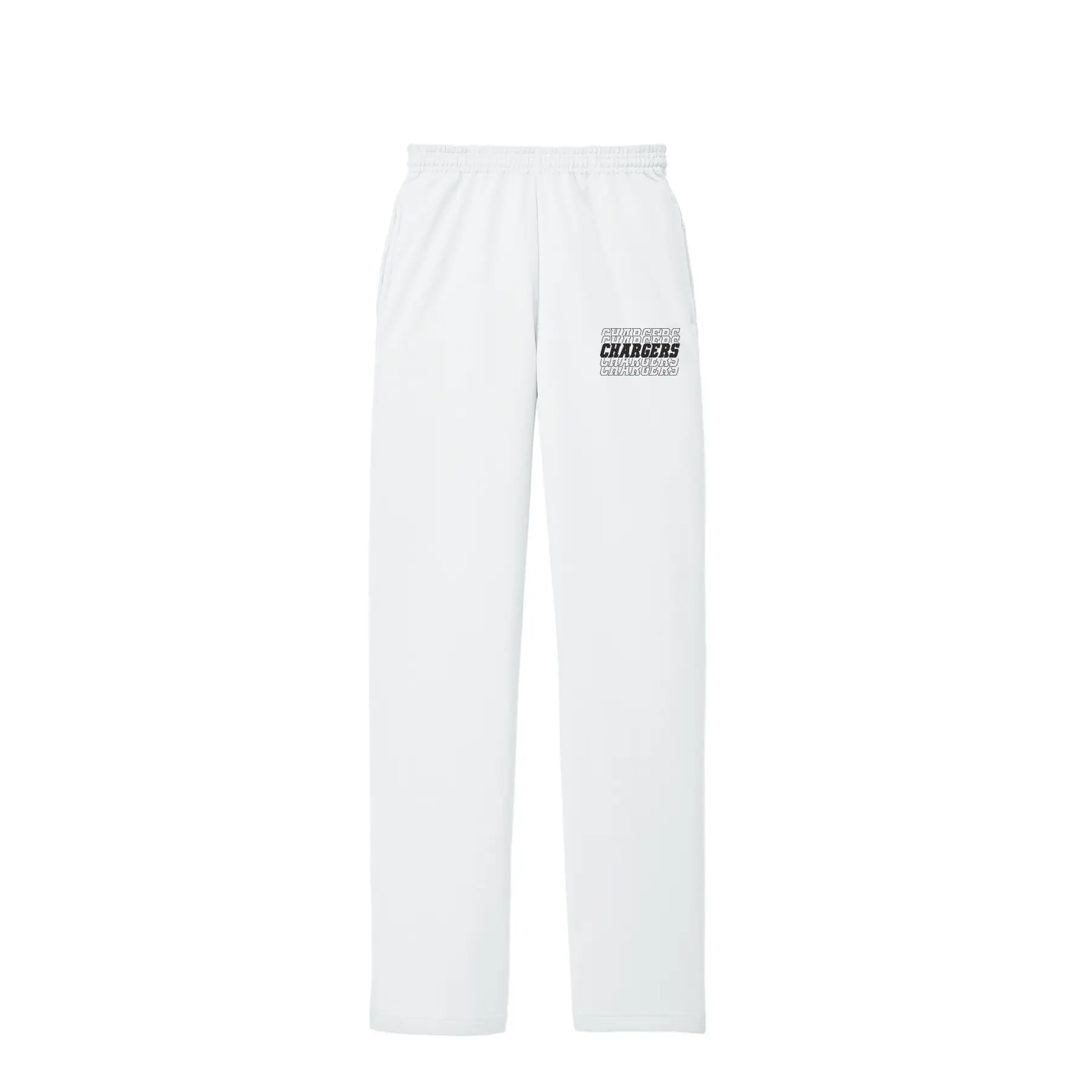 Chargers Repeat Logo Adult Sweatpants - Image 1