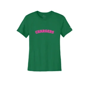 Chargers Pink Curve Logo Ladies T-Shirt