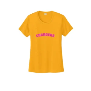 Chargers Pink Curve Logo Ladies T-Shirt