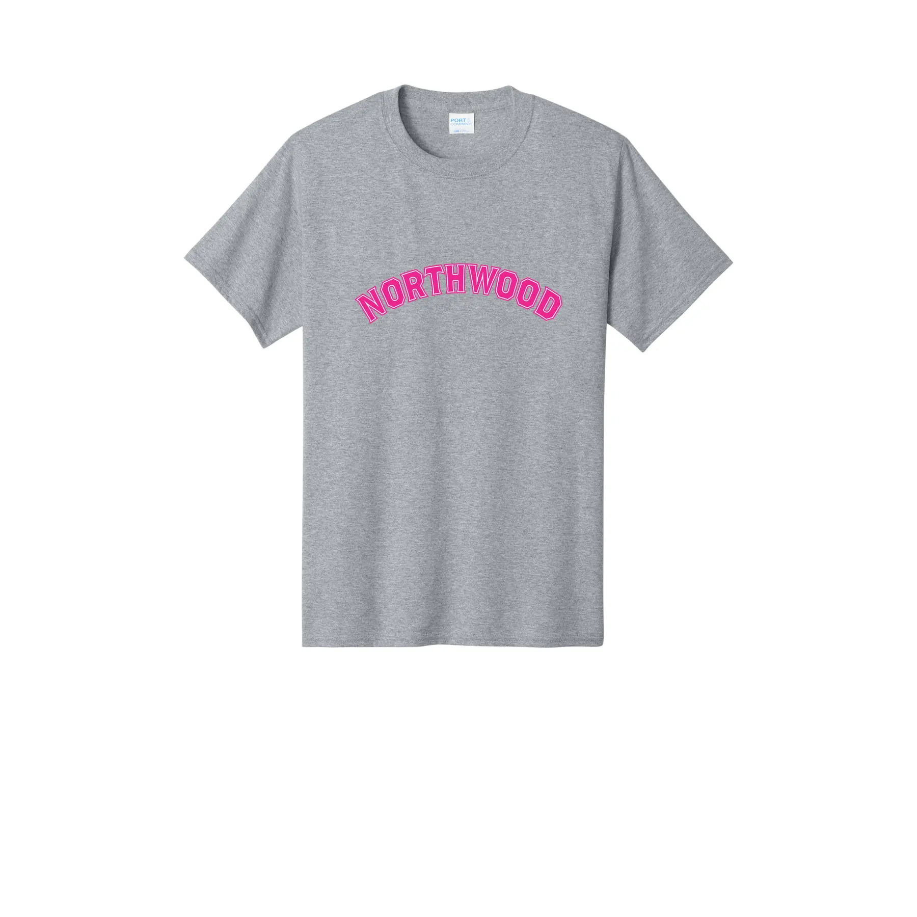 Pink Curved Logo Tall T-Shirt - Image 1