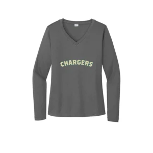 Chargers Curve Logo Ladies Long Sleeves