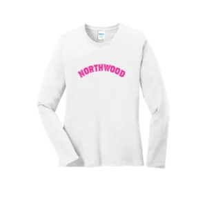 Northwood Pink Curved Logo Ladies Long Sleeves