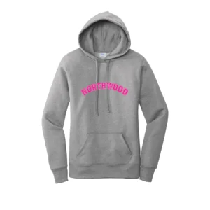 Northwood Pink Curved Logo Ladies Hoodie