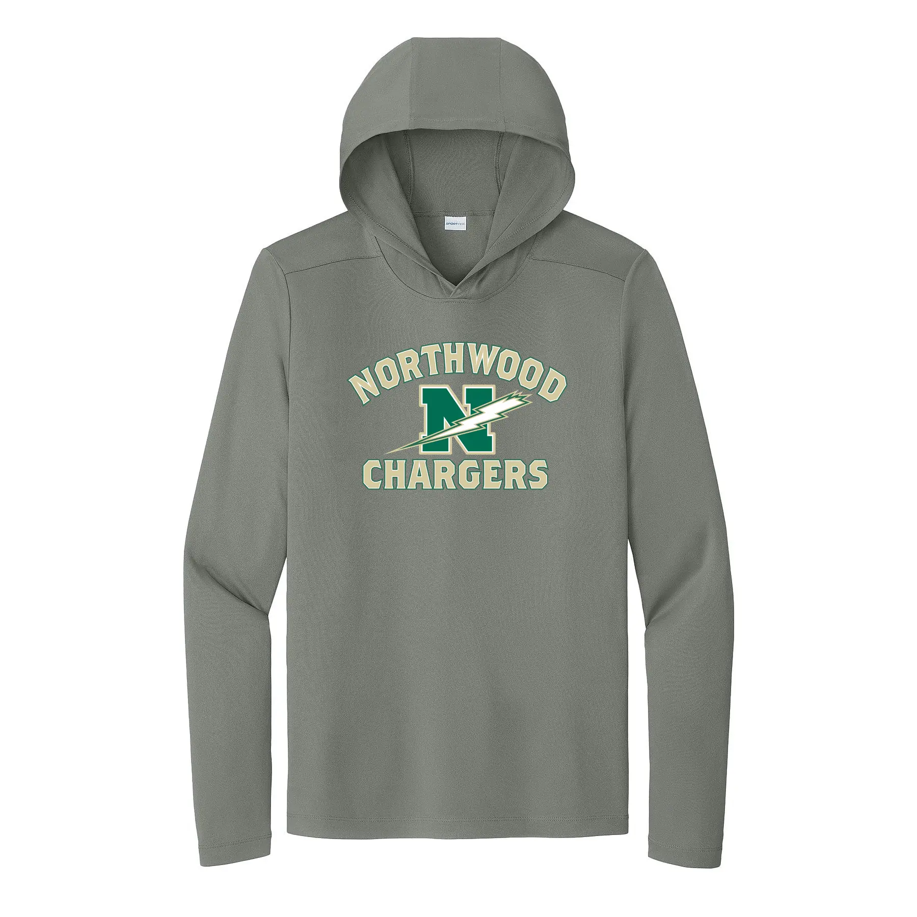 Northwood Shock Logo Adult Long Sleeve Hooded Tee - Image 1