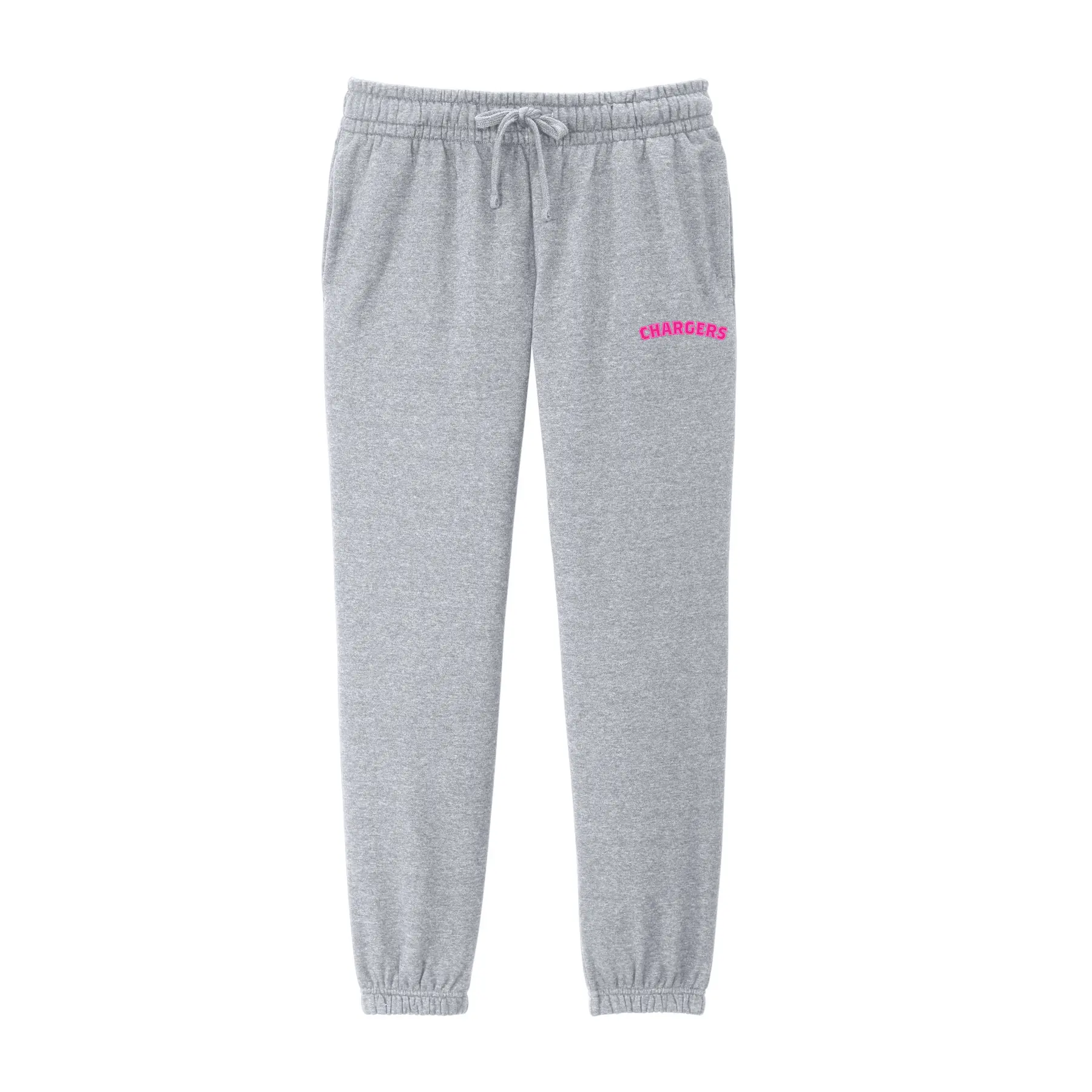 Chargers Pink Curve Logo Ladies Sweatpants - Image 1