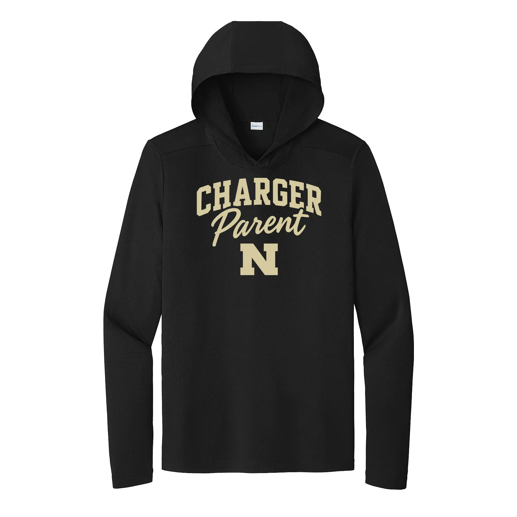 Northwood HS Charger Parent Adult Long Sleeve Hooded Tee - Image 1